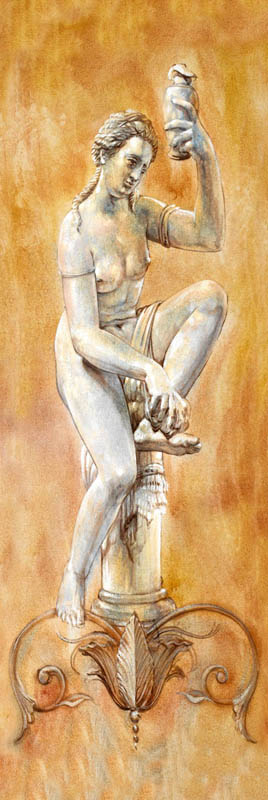 Affresco Musa dell'Arte